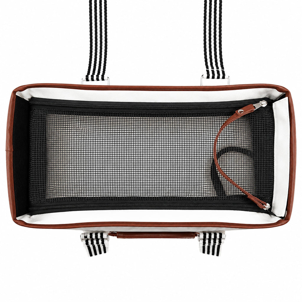 Pet Life ® 'Yacht Polo' Designer Travel Fashion Pet Dog Carrier w/ Pouch