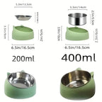 Premium Stainless Steel Cat & Dog Bowls - Non Slip Base for Food & Water
