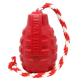 USA-K9 Grenade Rubber Dog Chew Toy | K9 Handler Reward Toy | Blue | USA Made