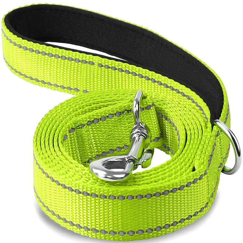 Reflective Pet Leash | Adjustable Polyester Lead Strap for Dogs and Cats