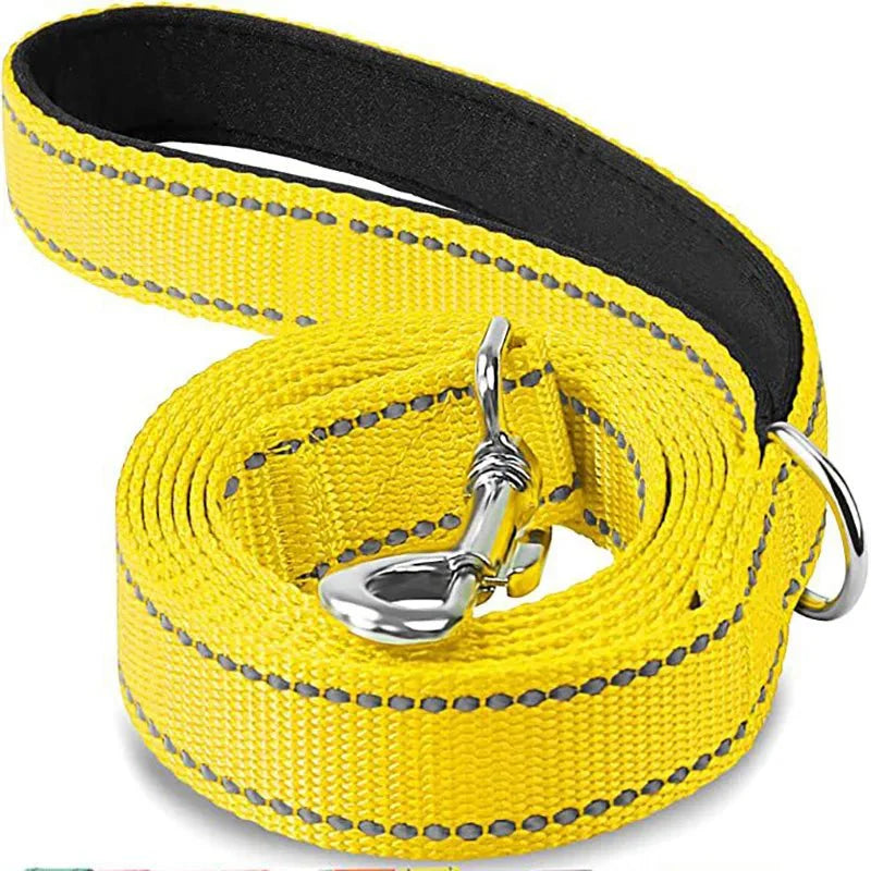 Reflective Pet Leash | Adjustable Polyester Lead Strap for Dogs and Cats