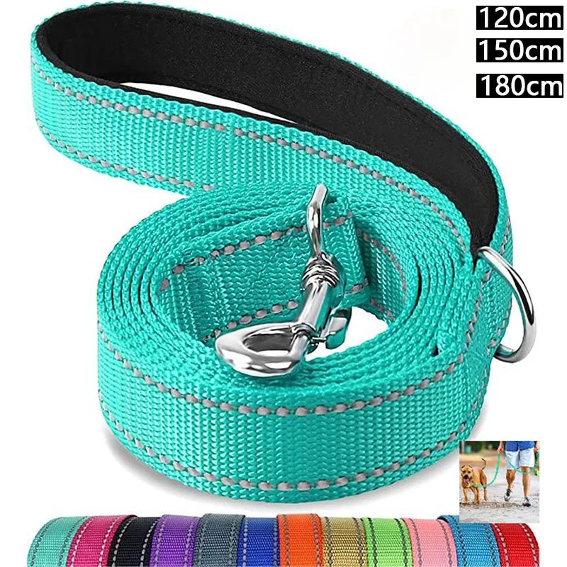 Reflective Pet Leash | Adjustable Polyester Lead Strap for Dogs and Cats