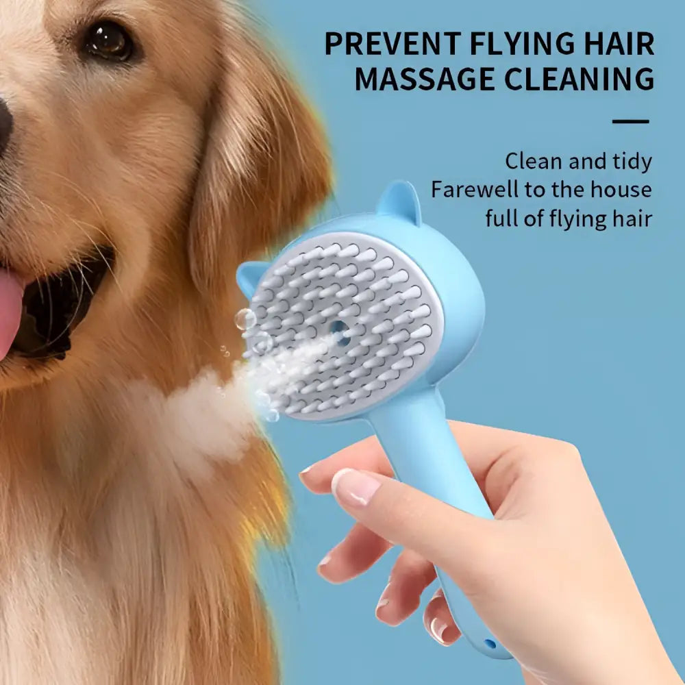 Self-Cleaning Mist Cat and Dog Grooming Brush