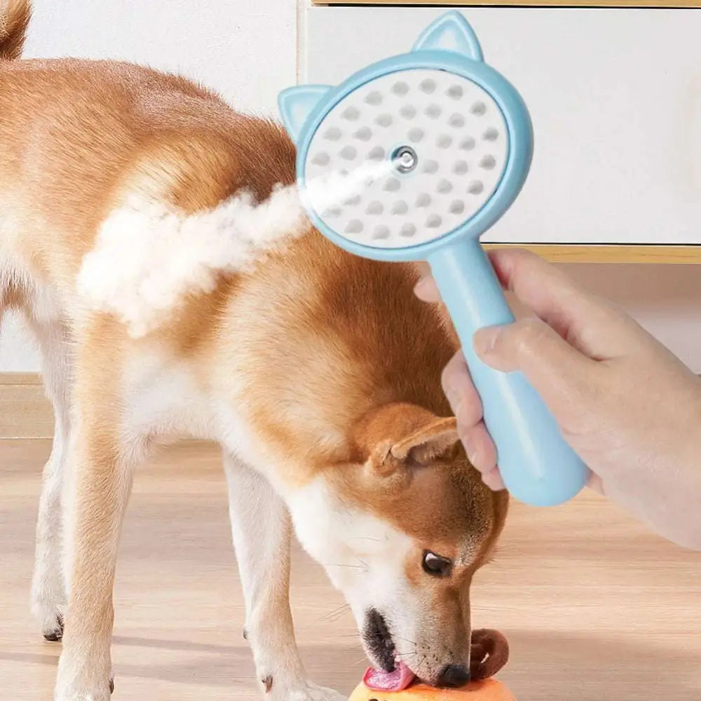 Self-Cleaning Mist Cat and Dog Grooming Brush