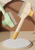 Self-Cleaning Pet Comb | Stainless Steel Grooming Brush for Dogs and Cats