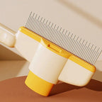 Self-Cleaning Pet Comb | Stainless Steel Grooming Brush for Dogs and Cats