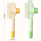 Self-Cleaning Pet Comb | Stainless Steel Grooming Brush for Dogs and Cats