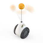 Smart Interactive Cat Toy Colorful LED Self Rotating Ball Bell and Feather Toys USB Rechargeable Cat Kitten Ball Toy Cat Exercise Ball with Feather Bell and Catnip