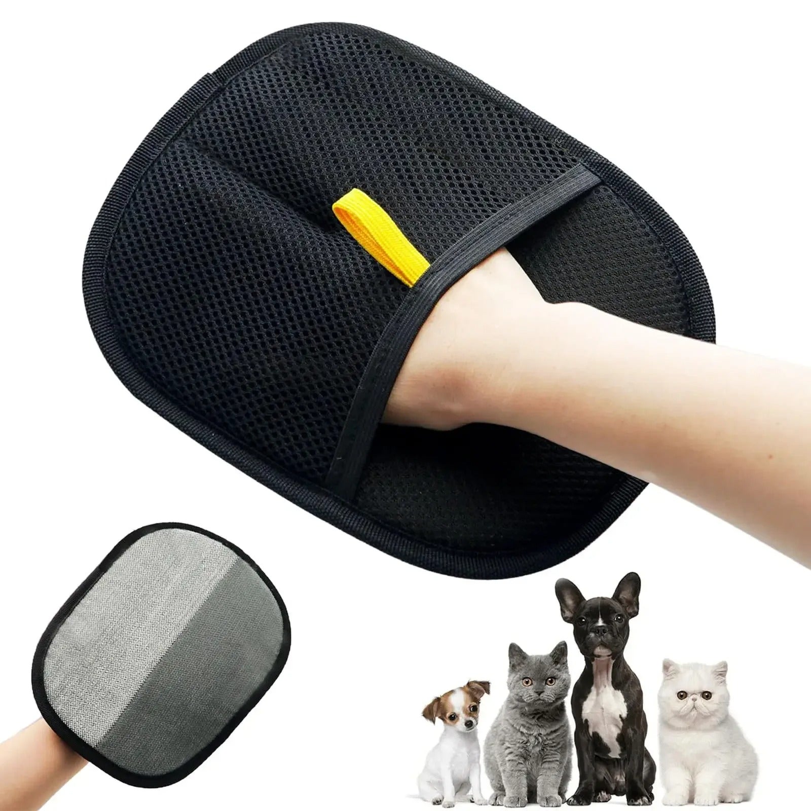 Static Pet Hair Removal Gloves | Grooming Mitt for Cats and Dogs