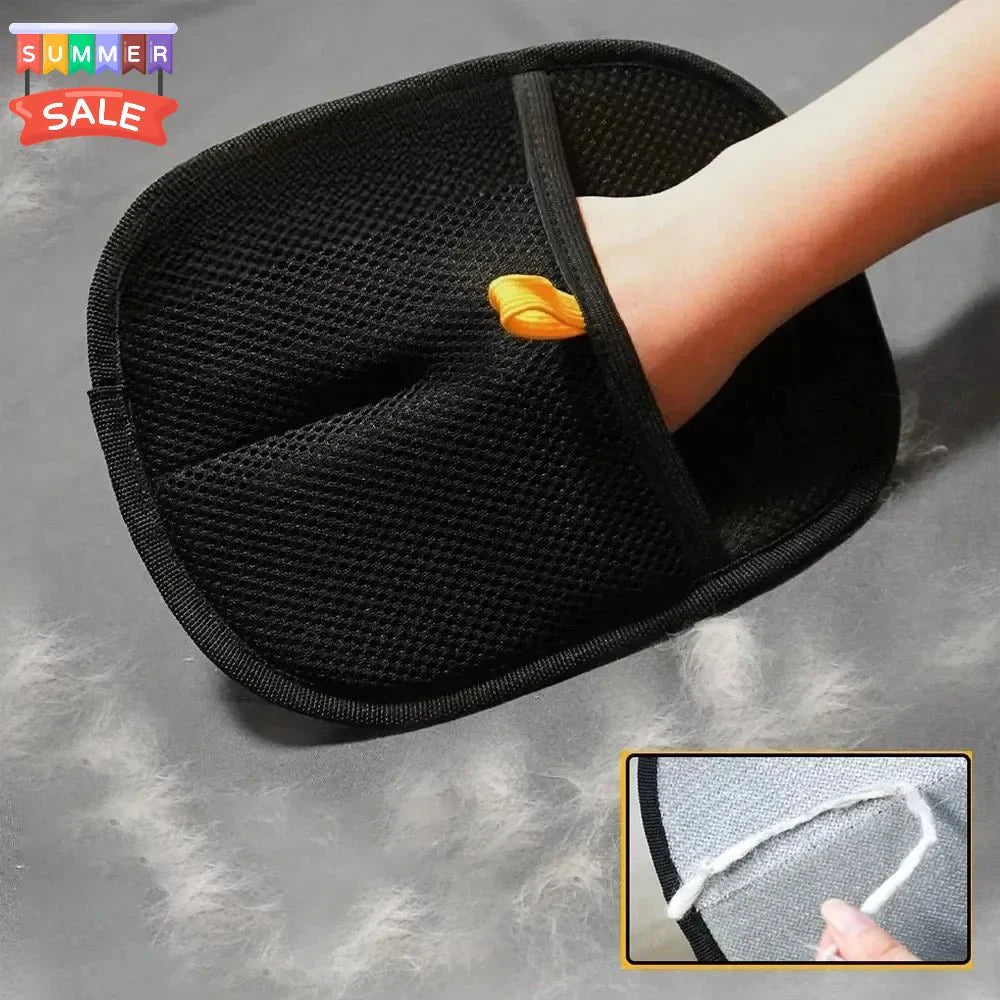 Static Pet Hair Removal Gloves | Grooming Mitt for Cats and Dogs