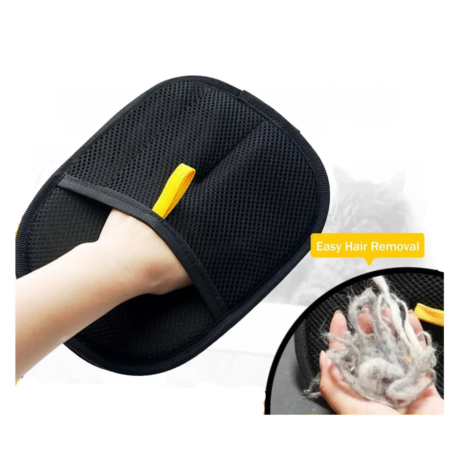 Static Pet Hair Removal Gloves | Grooming Mitt for Cats and Dogs