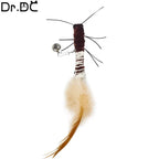 Dragonfly Feather Cat Toy Wand | Interactive Teaser with Optional Stick