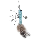 Dragonfly Feather Cat Toy Wand | Interactive Teaser with Optional Stick