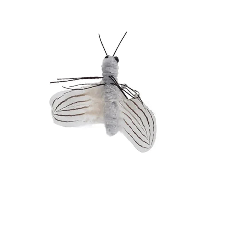 Dragonfly Feather Cat Toy Wand | Interactive Teaser with Optional Stick