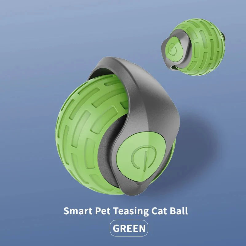 USB Rechargeable Interactive Electric Cat Toy Ball | Self-Rolling Teaser for Indoor Cats