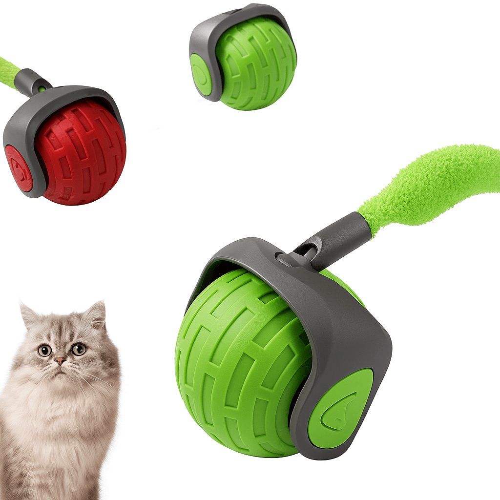 USB Rechargeable Interactive Electric Cat Toy Ball | Self-Rolling Teaser for Indoor Cats