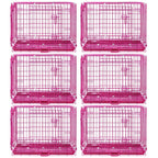 24-42" Collapsible Pink Dog Crate RED24-42